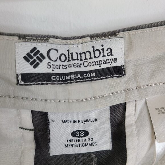 Columbia Rugged Outdoors Sportswear Canvas Pants Gray Mens 33 X 30 - Picture 5 of 8
